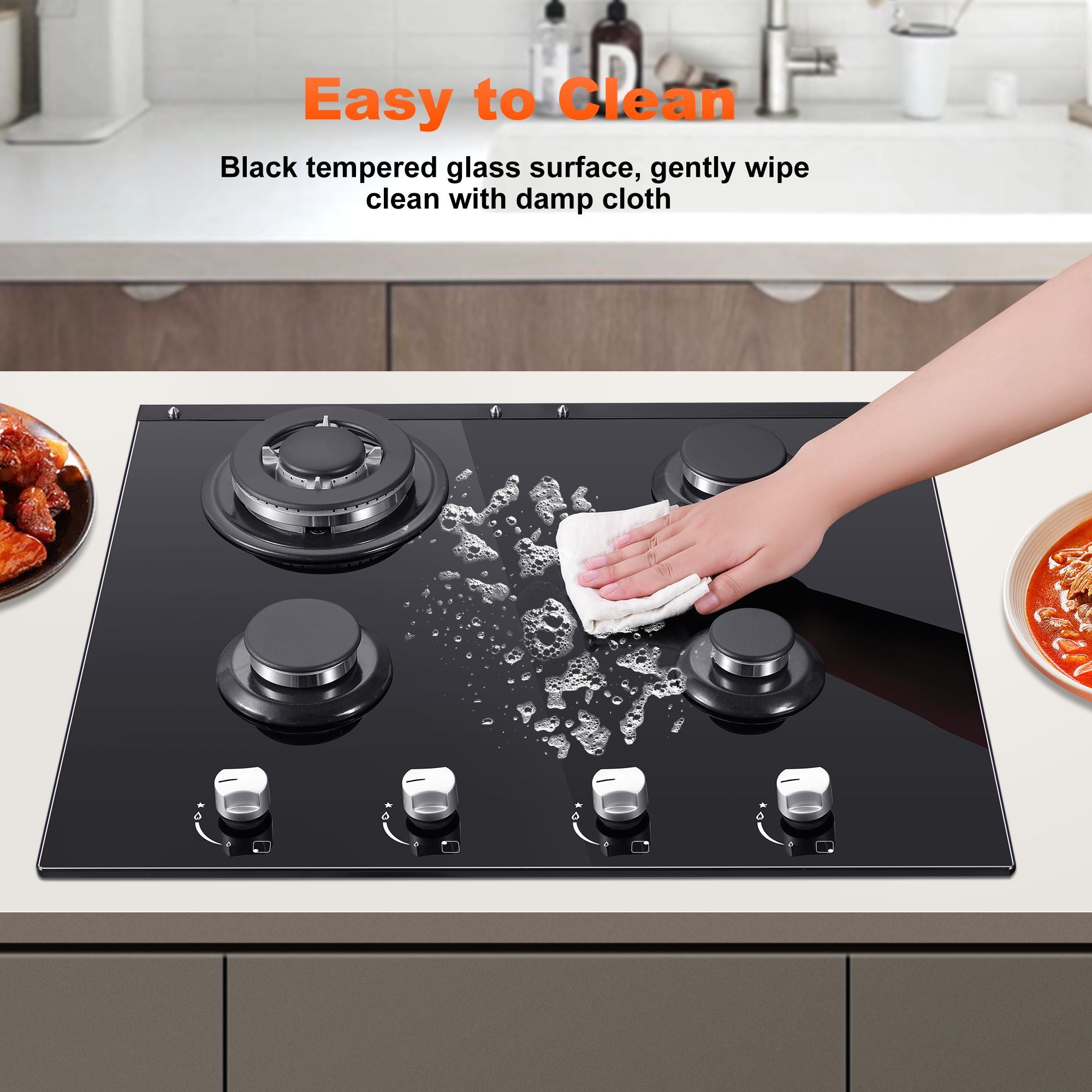 4 plate deals gas stove top