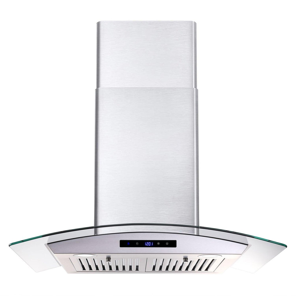 Tieasy Range Hood Insert 30 inch, 600 CFM Large Air-Flow Capacity Stainless Steel Built-In Vent Hood with Matel Covered Motor, Ducted/Ductless